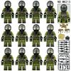 12PCS Military Special Forces Mini Action Figures Plastic Building Blocks Set, DIY Educational Toy Gift for Kids and Adults