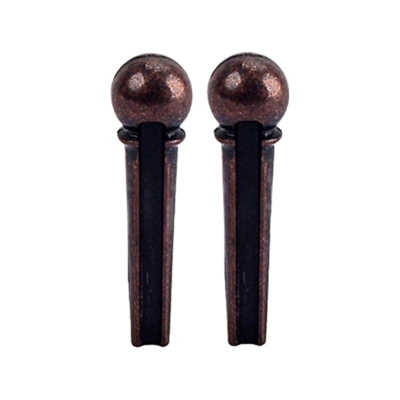 6Pcs Acoustic Guitar Bridge Pins Replacement String Pegs Guitar String Studs for Acoustics Folk Guitar Ukuleles Enduring