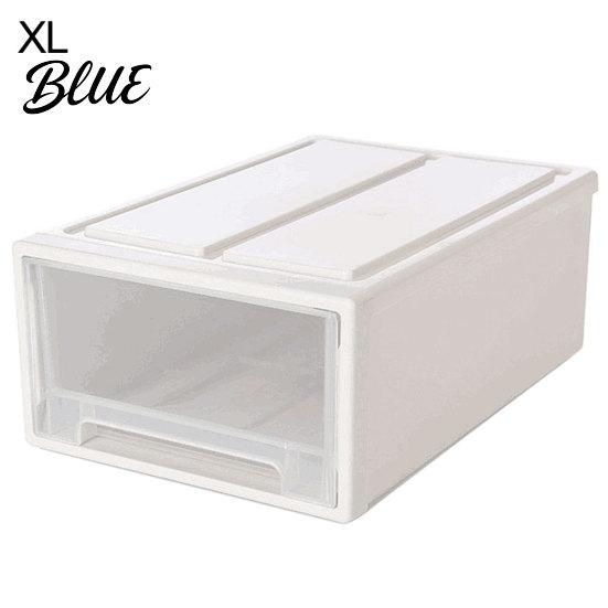 Household Plastic Transparent Container Organizer Storage Box Stackable Drawer