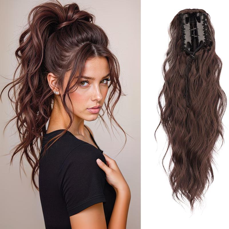 Heat-Resistant High Temperature Synthetic Ponytail Wig for Women Curly Stylish and Elegant with Easy To Wear Claw Clip Perfect for Halloween