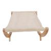 Wooden Cat Hammock Foldable Removable Breathable Slip Resistance Elevated All Seasons Cat Swing Bed