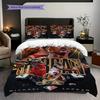Legends Court Icons Action Three-piece Set(1 * Duvet Cover + 2 * Pillowcase, Without core)Soft and Comfortable Duvet Cover and Pillowcase Bedding Set