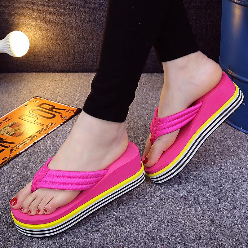 platform heels slippers