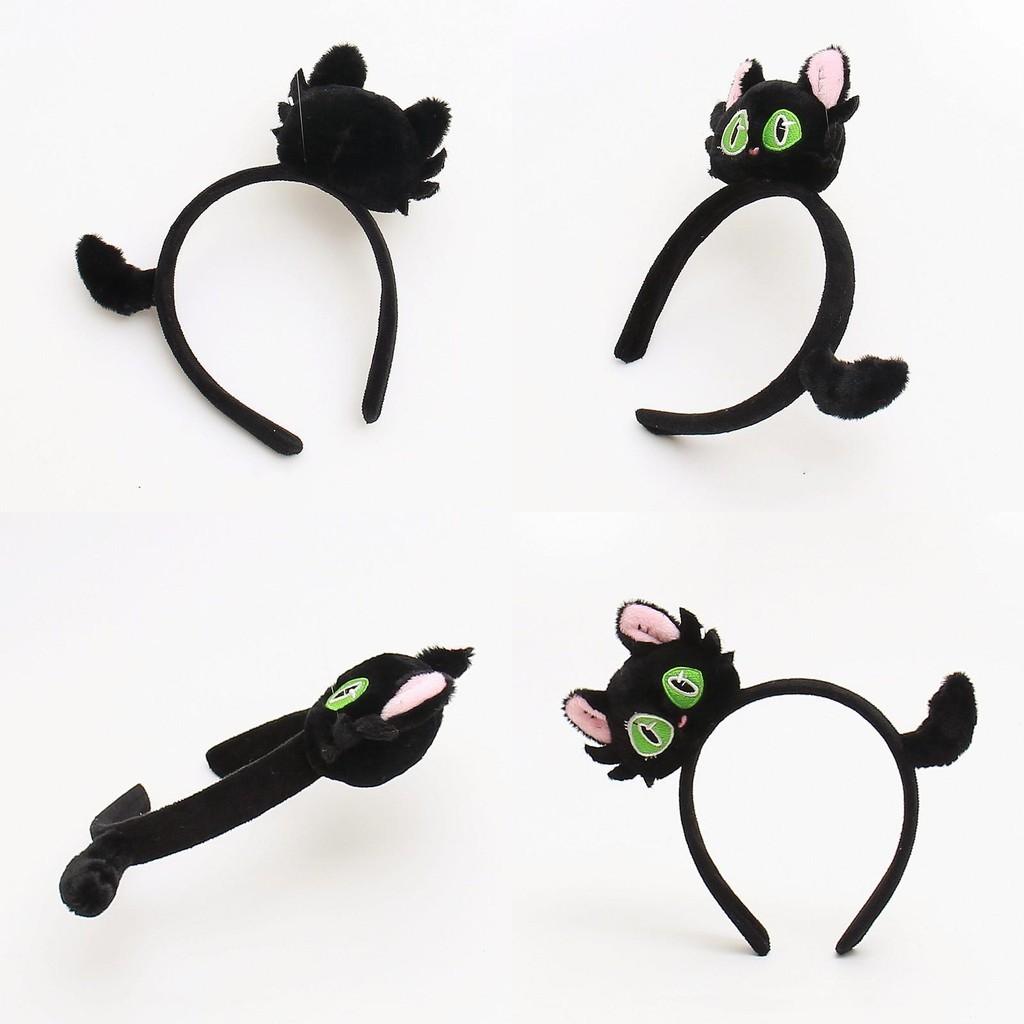Lovely Cat Stuffed Animal Hair Hoop Super Cute Face Cleansing Headband Cartoon Pet Funny Dress-up Live Props Headwear Hair Decoration