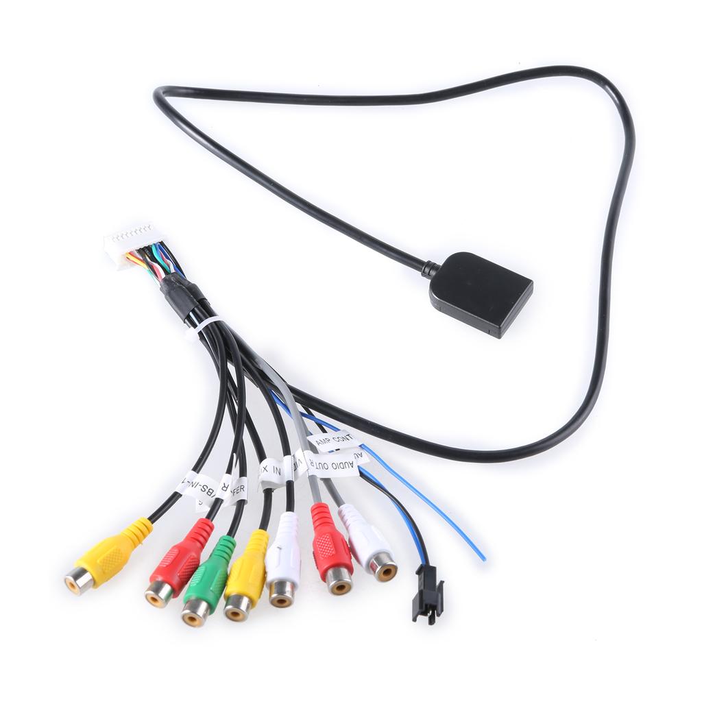 Android-Autonavigation, RCA-Audiokabel, SIM-Steckplatz, Lüfterkabel für Rückfahrassistent, Autoradio, RCA-Kabelbaumadapter