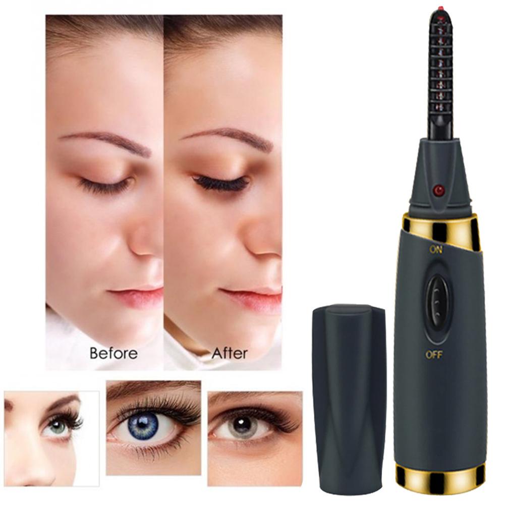 Electric Heated Eyelash Curler USB Electric Heated Makeup Eye Lashes Heated Eyelash Curler