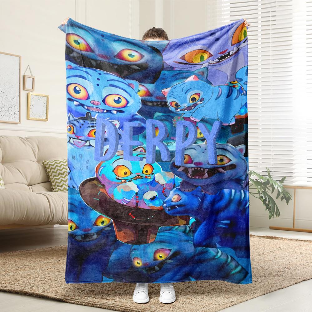 KPop Demon Hunters The Colorful Anime Girl Pattern On the Blanket Is Comfortable and Fashionable At Home