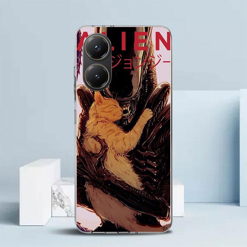 Coole A-Alien X-Xenomorph Soft Hülle für Xiaomi Poco F7 Ultra X7 X6 X5 Pro M7 Handyhülle Redmi 15 15C 13 13C 12 12C 10 10C Druck