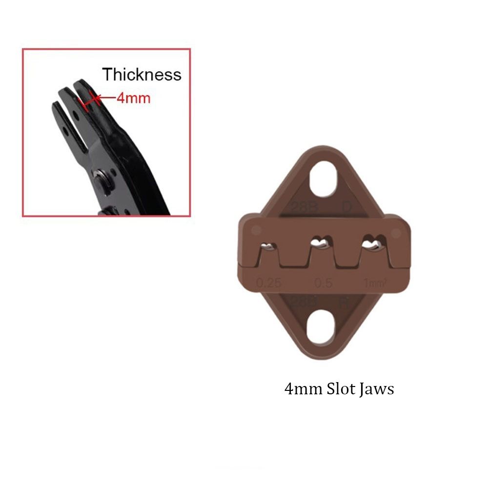 For Crimping Terminals Pliers Crimp Jaw 4mm Slot Jaw Tool Crimping Tool for Crimping Terminals