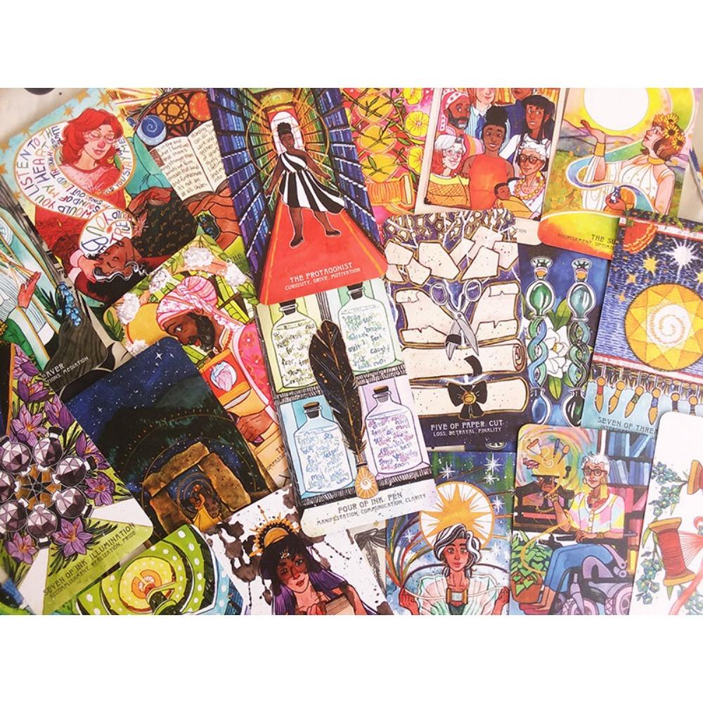 The Numinous Tarot Card Games 79pcs Rendered In Beautiful and Luminous Watercolor and Inks 10.3*6cm