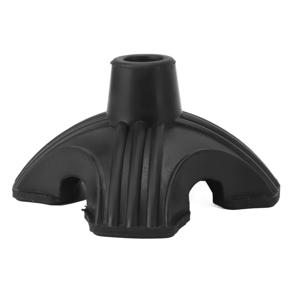 Cane Tip Walking Rubber Foot Pad Replacement 4 Prong Self Standing Non Slip Base