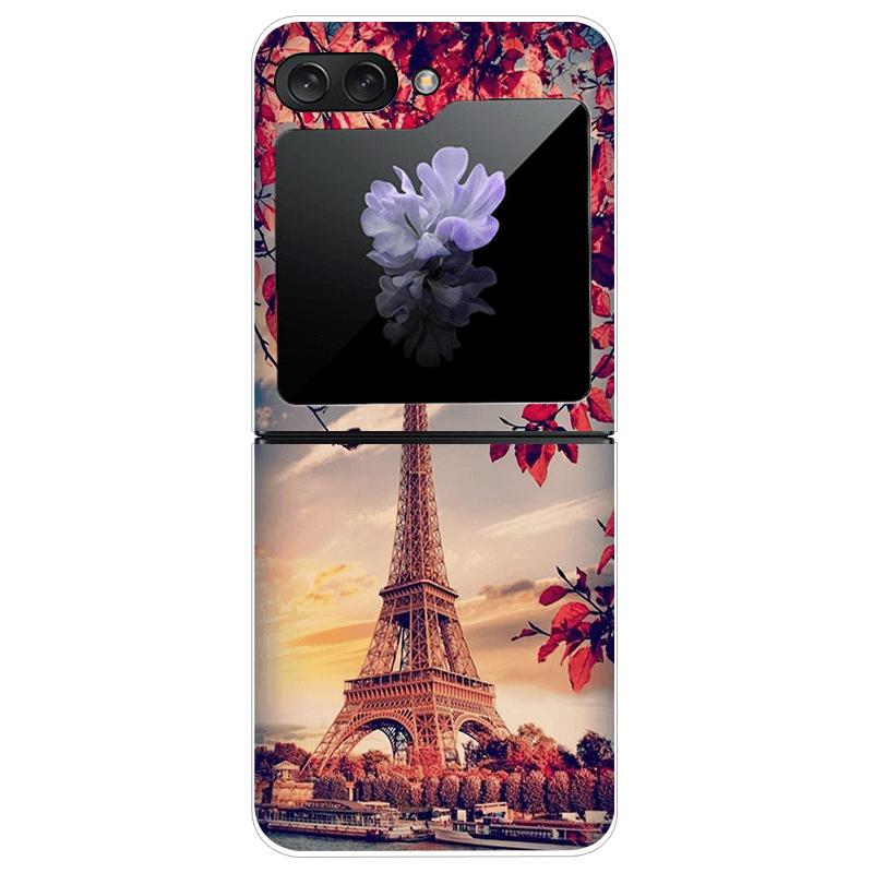 For Samsung Z Flip7 Cases Flip 7 Hard PC Transparent Phone Cover For Samsung Galaxy ZFlip 7 Cool Luxury Clear Shockproof Case