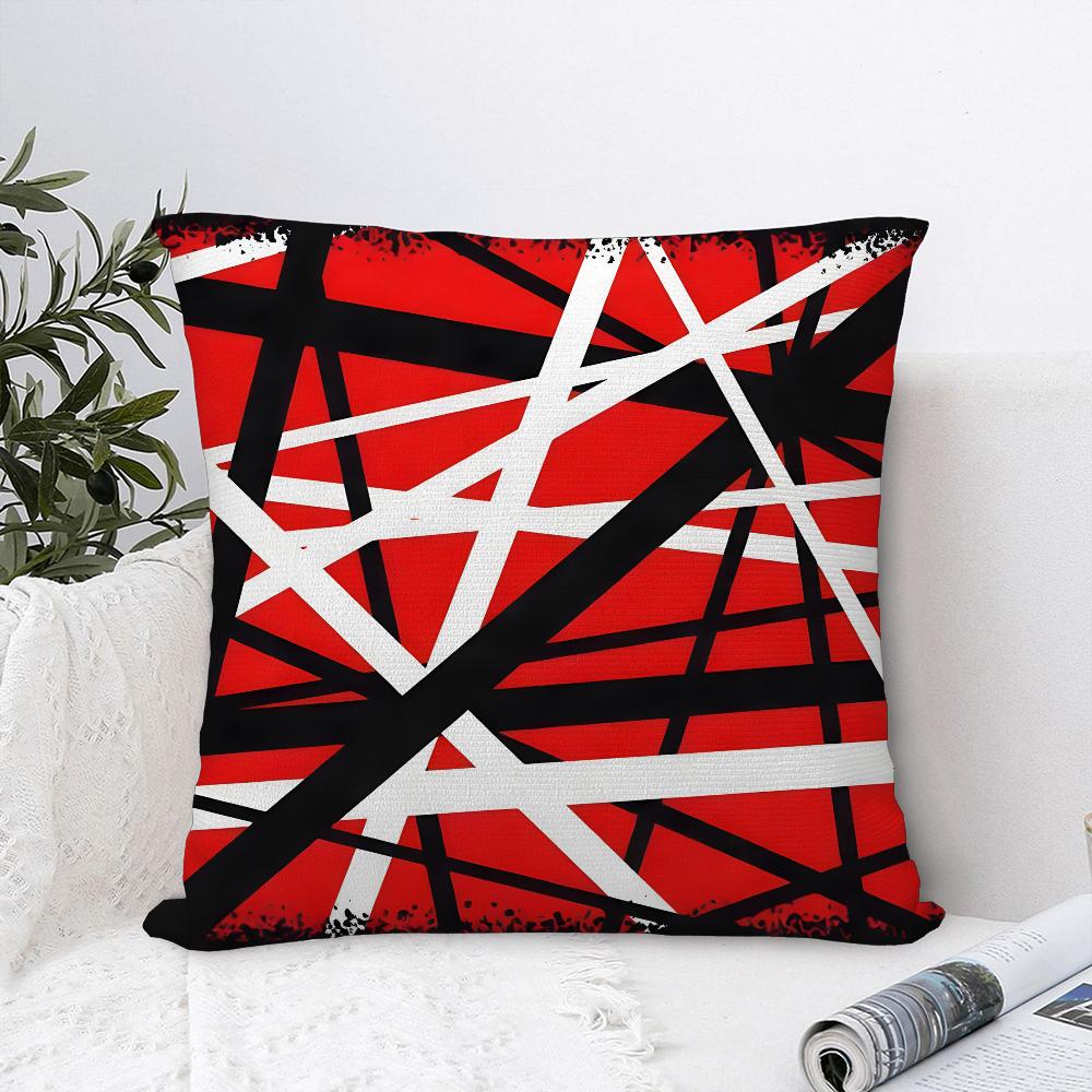 V-Van H-Halen Rock Pillow Case Plush Fabric Soft  Pillowcase Double Sided Print Cushion Cover Household Gifts