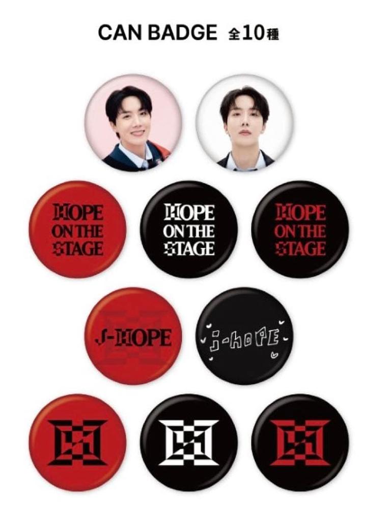 [USED] HOPE ON THE STAGE Capsule Toy Can Badge jhope Hobi BTS