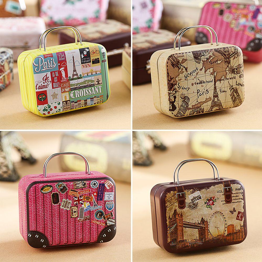Fashion High Quality Steel Eyelash Package Mink Lash Tray Suitcase False Eyelashes Box