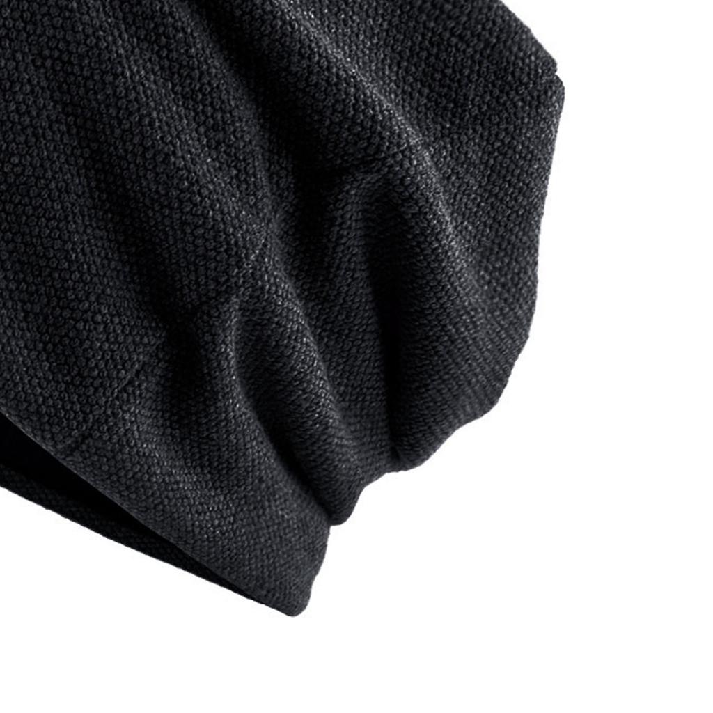 Black Padded Hat Pure Color Breathable Fashionable Plain Color Wrapping Head Hat for Riding Gym Party