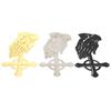 3PCS Set Peaceful Praying Hands Wall Decor with Religious Cross Garden Decoration Ornaments
