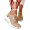 New Large Size Casual Single Shoes Women's Summer Platform Wedge Heel Casual Shoes Strap Sneakers