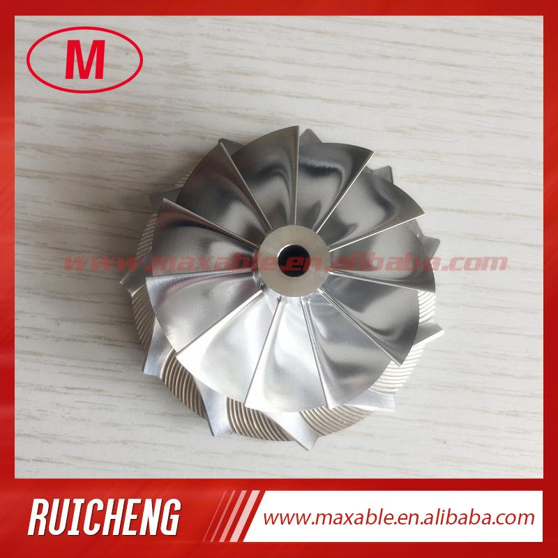 GT15-25 720915-0004/737692-0002 Upgrade 47.50/60.01mm 11+0 Blades  High Performance Turbo Billet/milling Compressor Wheel for Q7