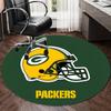 Personalized Green Bay Packers Round Chair Office Rug - Perfect for Mat, Office Chair & More - Ideal Gift for Birthdays and Holidays
