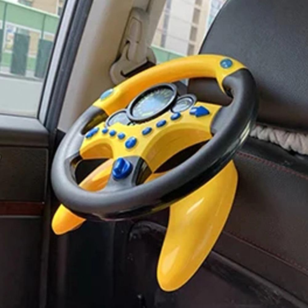 Multi Functional Simulation Steering Wheel Toys Montessori Simulate Driving Car Toy  Kids Toys