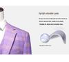 Men's Slim Fit Three-Piece Suit for Business or Wedding