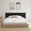 Bed Headboard In Black Oak Look 160 X 1.5 X 80.5 Cm