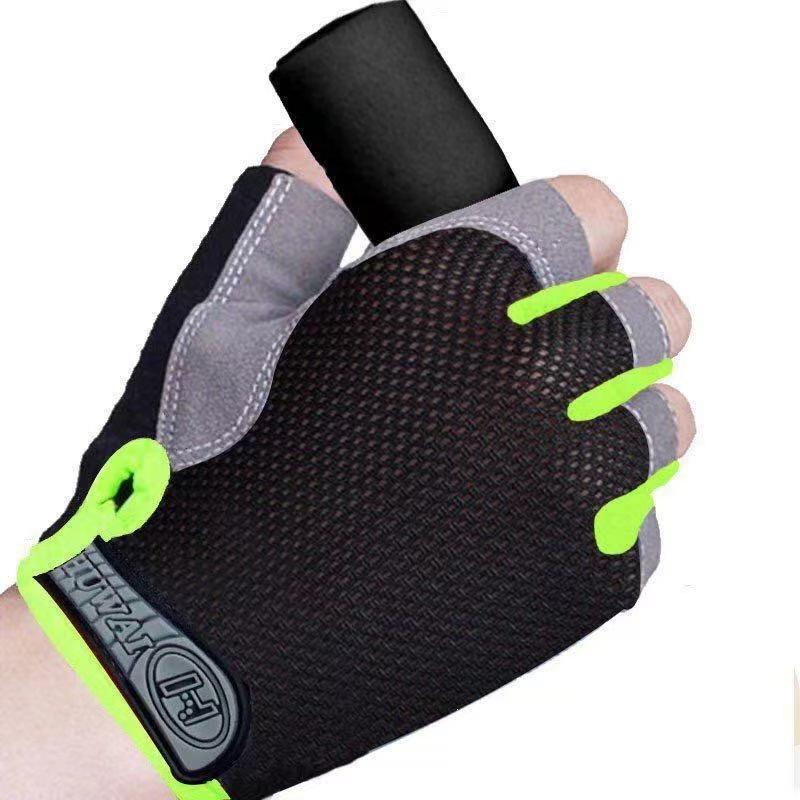 Unisex Halbfinger Atmungsaktive Rutschfeste Handschuhe für Outdoor-Fitness, Radfahren und Klettern.