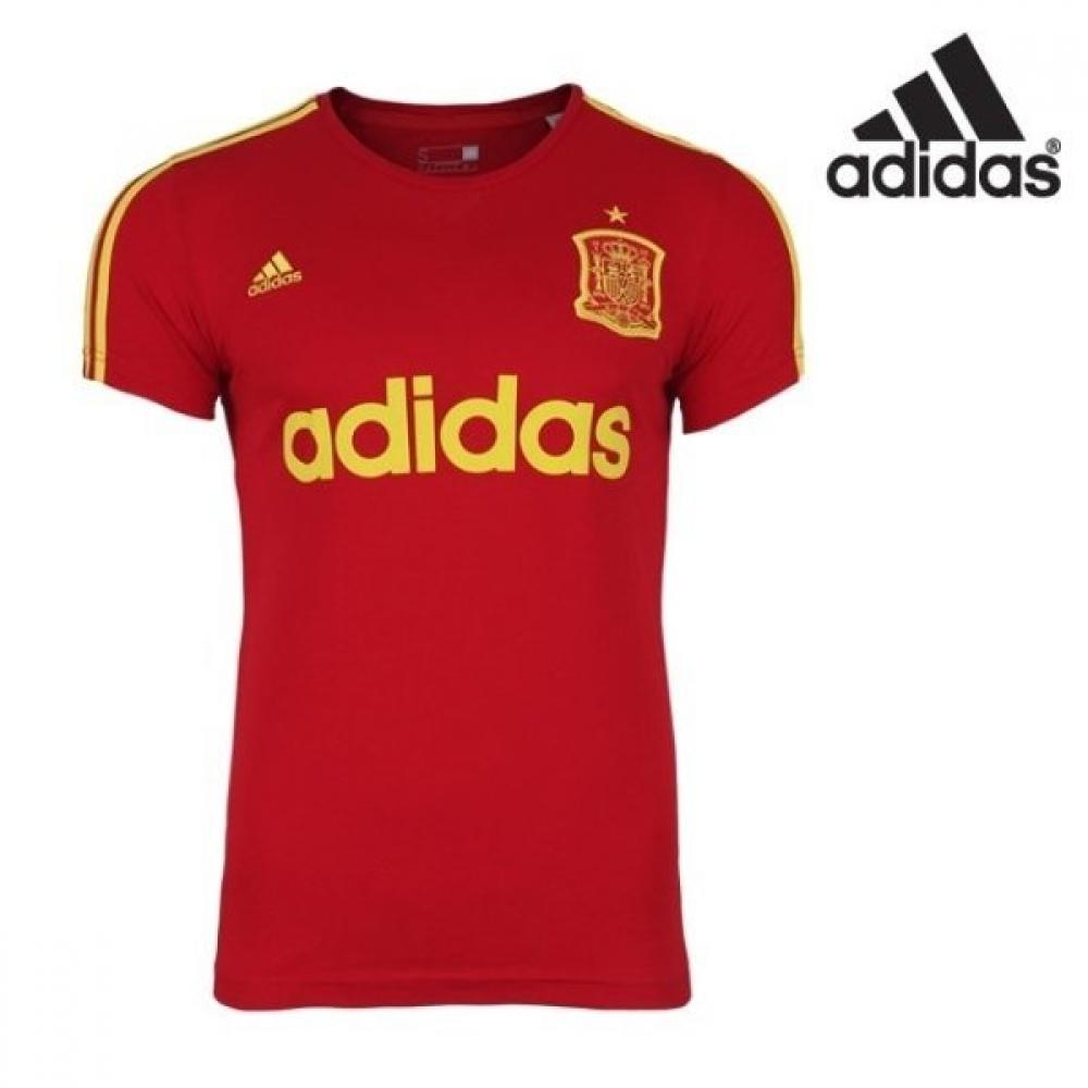 

Adidas Mens FEF Spain Graphic Round Short Sleeve Tshirt AI4447