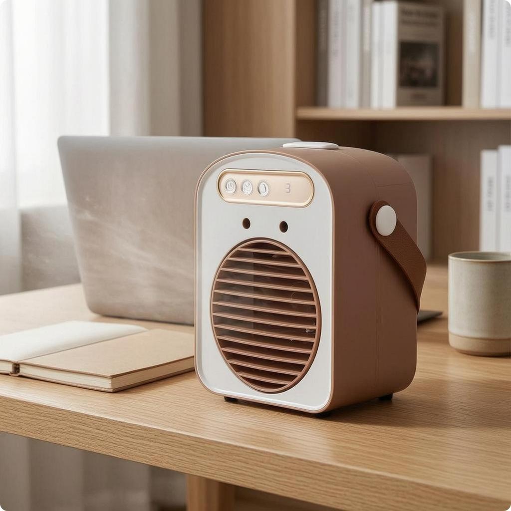 USB Air Cooling Device Spray Humidification Desktop ThreeSpeed Humidifying Fan
