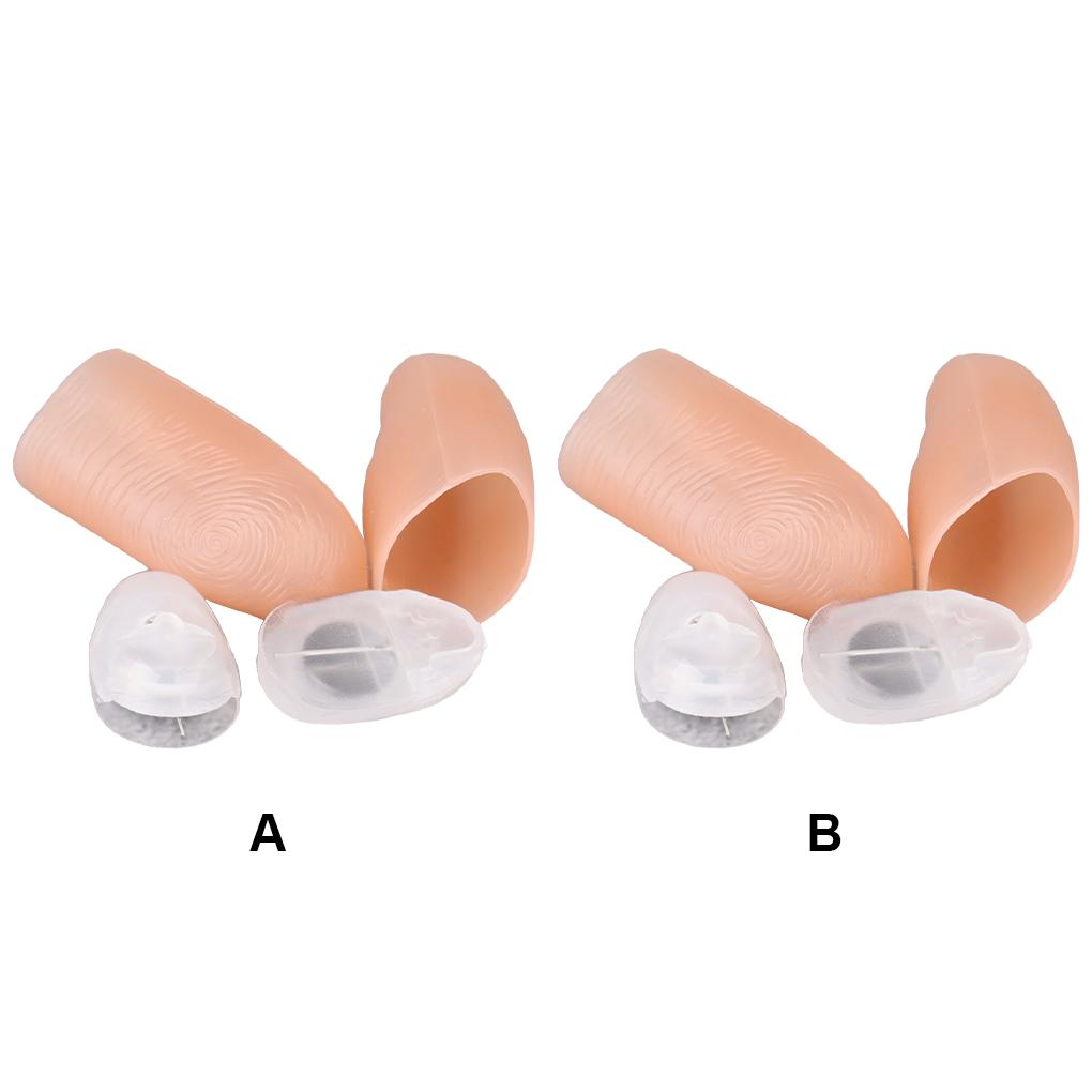 2 Pieces Thumbs LED Light Up Toy Fantastic Luminous Gifts Trick Props Novelty Glowing Toys Adult Children Teenager