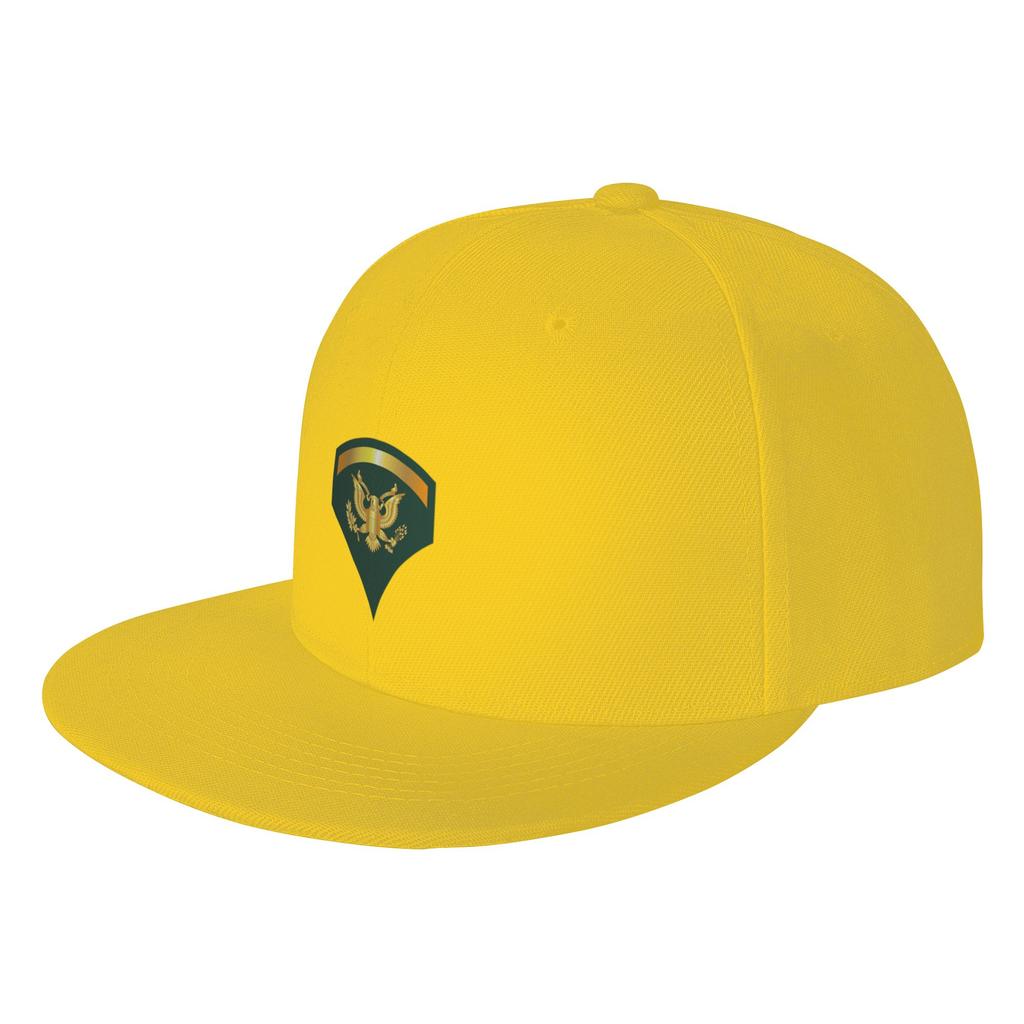 Fashion Army Specialist th Class SP wo Txt Flat Brim Sun Hat Sporty Style Hat Unisex