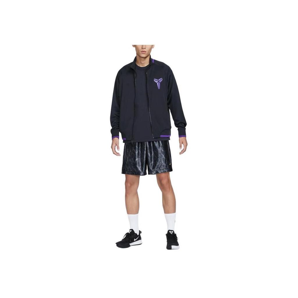 Nike Dri-Fit FW24 Kobe Series Stand Collar Casual Printed Long Sleeve Jacket Men Jacket Black FZ0937-010