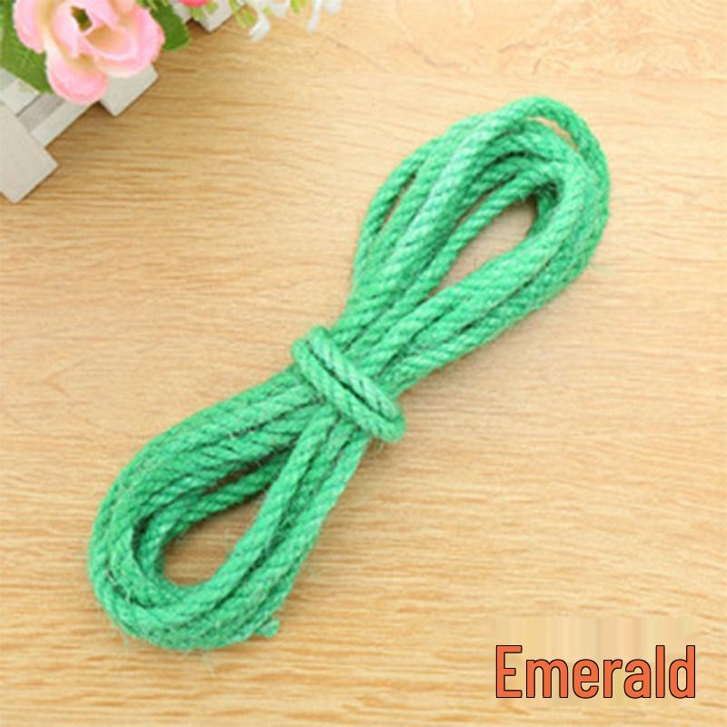 5mm Colored Sisal Rope for Cat Tree DIY, Handmade Hemp Rope for Ornaments, Tube Wrapping, and Flower Pot Decoration