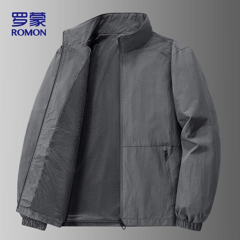 ROMON Men's Business Casual Stand-Collar Jacket LH03