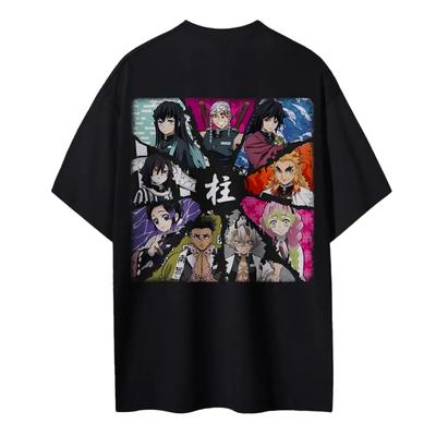 Demon Slayer Printed Short Sleeve Casual Summer Wear Mens Comfortable Clothing Mens Clothing Short Sleeve Half Sleeve Top