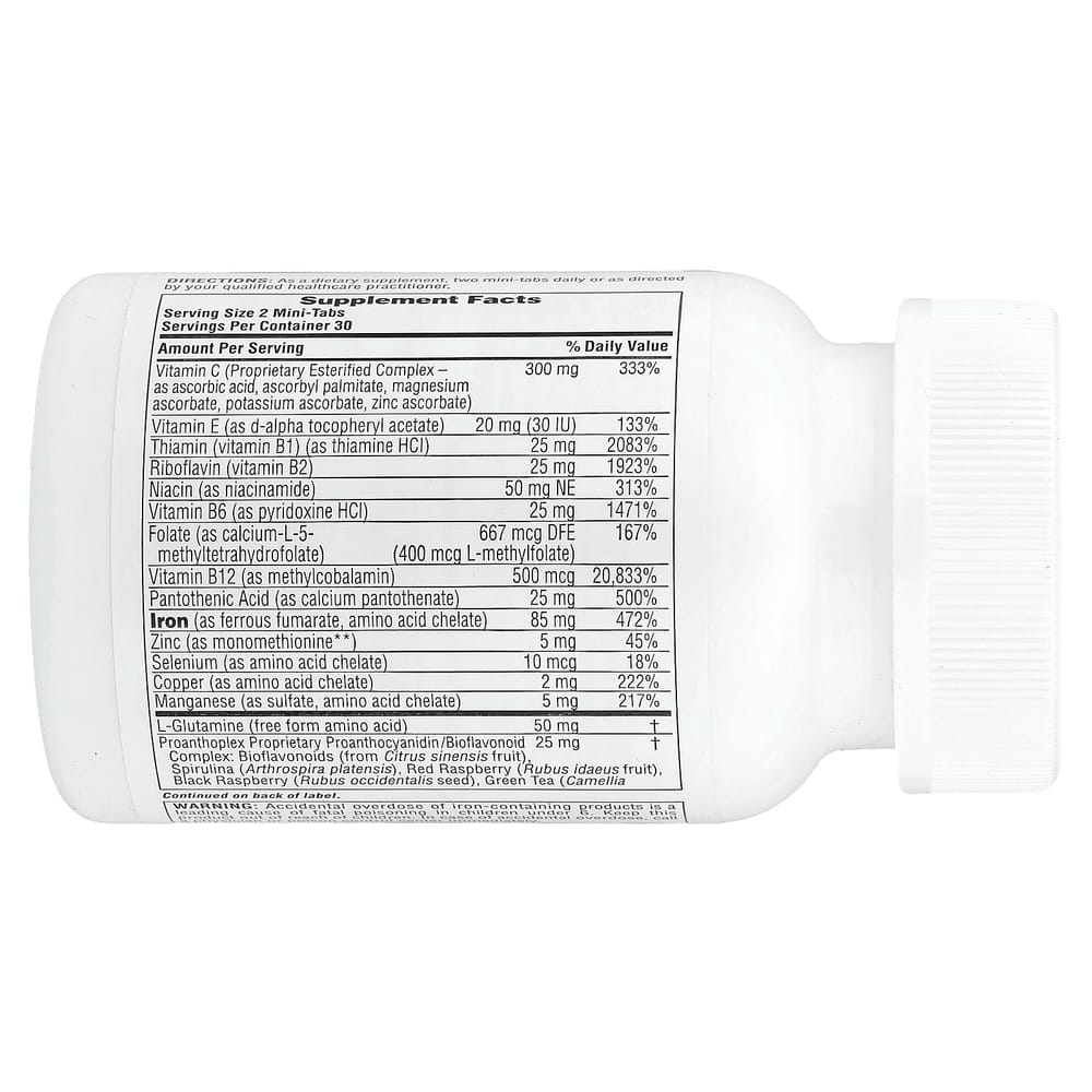 Nature's Plus Hema-Plex Sustained Release Iron Mini Tablets, 60 Count