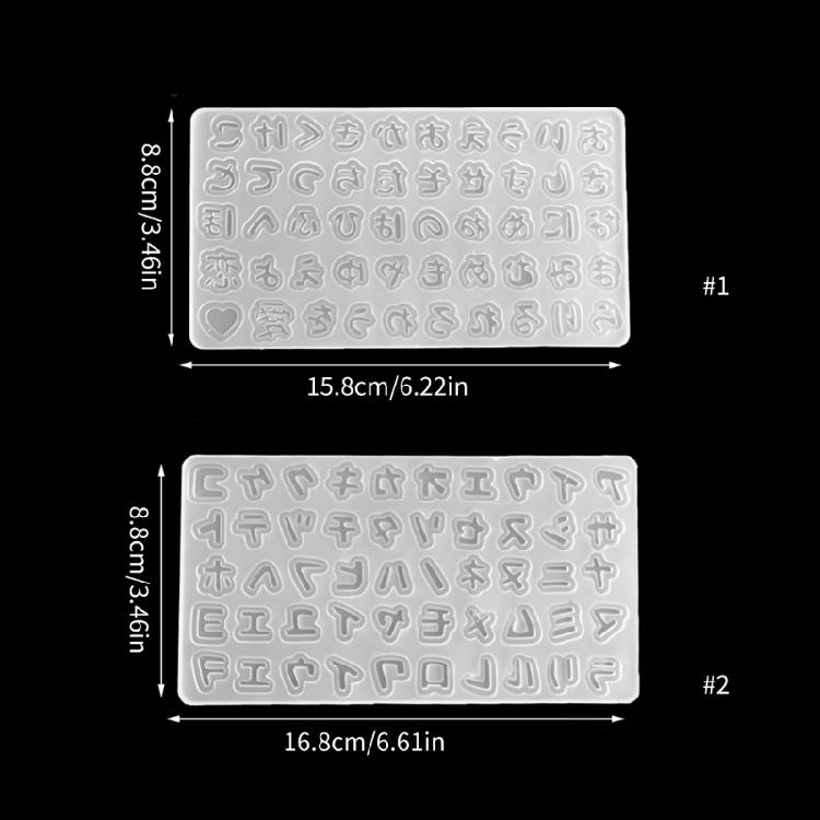 Silicone Sand Art Decoration Mold Epoxy Resin Moulds Japanese Character Shaped