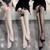 Sweet Bow Over Knee Long Socks Women Girls Lolita Bowknot Thigh High Stockings Punk Lace Mesh Legging Hollow Fishnet Pantyhose