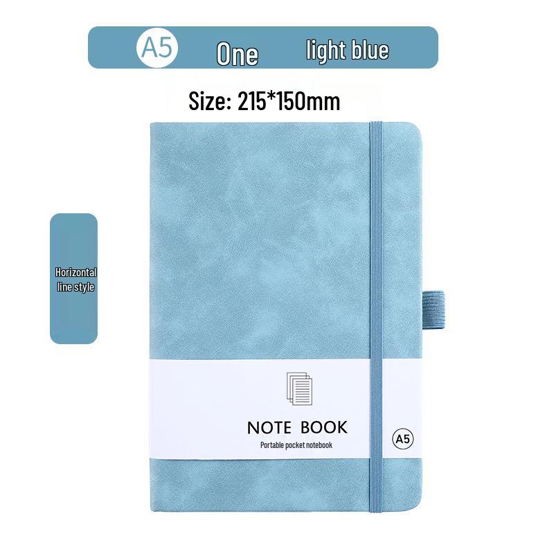 A7 Taschenformat Tragbares Hautgefühl Notizbuch - A5 Schülerkalender & Mini Besprechungsplaner mit Band