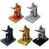Desk Decor 3D Printed Pen Holder Silver Gold Pencil Holder Medieval Armor Figurine Office Supplies