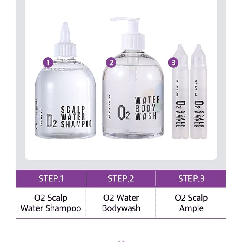 ALIVE:LAB - O2 Scalp Water Shampoo