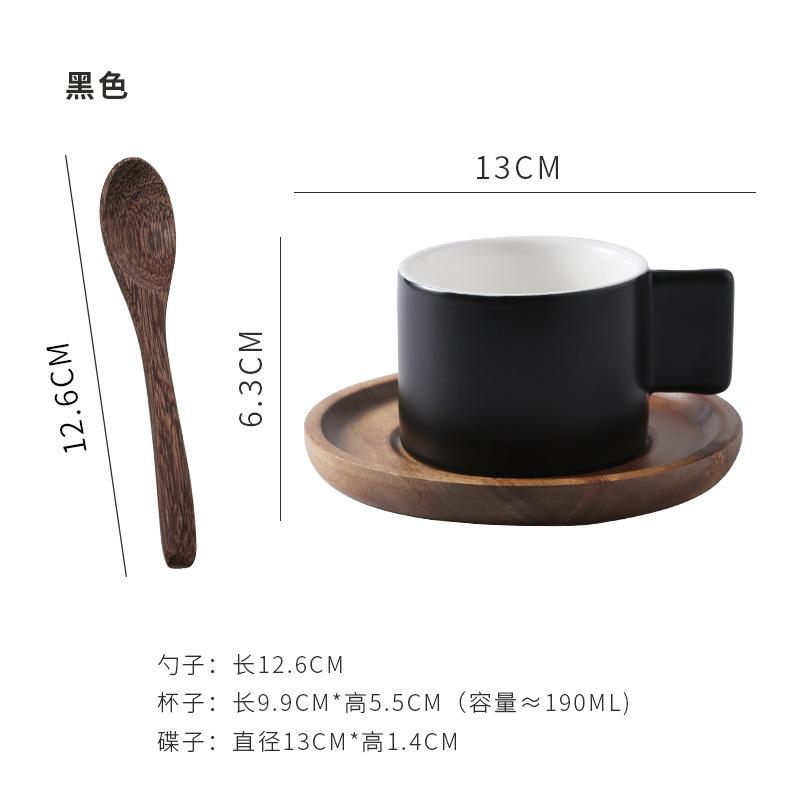 Mini tasse en céramique de 190 ml, ensemble de tasses à expresso italiennes, pour le bureau, le thé de l'après-midi, le café latte, la maison, cadeau de vacances pour un ami
