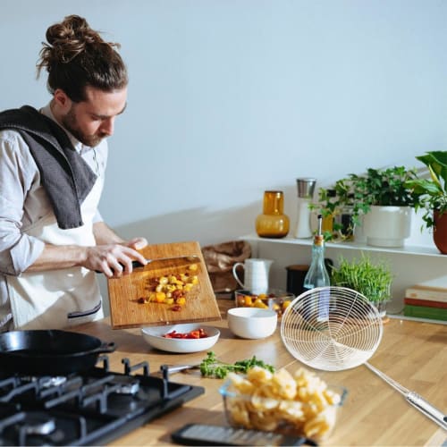 Spider Strainer Skimmer Ladle | Stainless Steel Wire Strainer Food Strainers | Hangable Kitchen Gadgets with Long Handle for Noodles, Oil Filtering, H