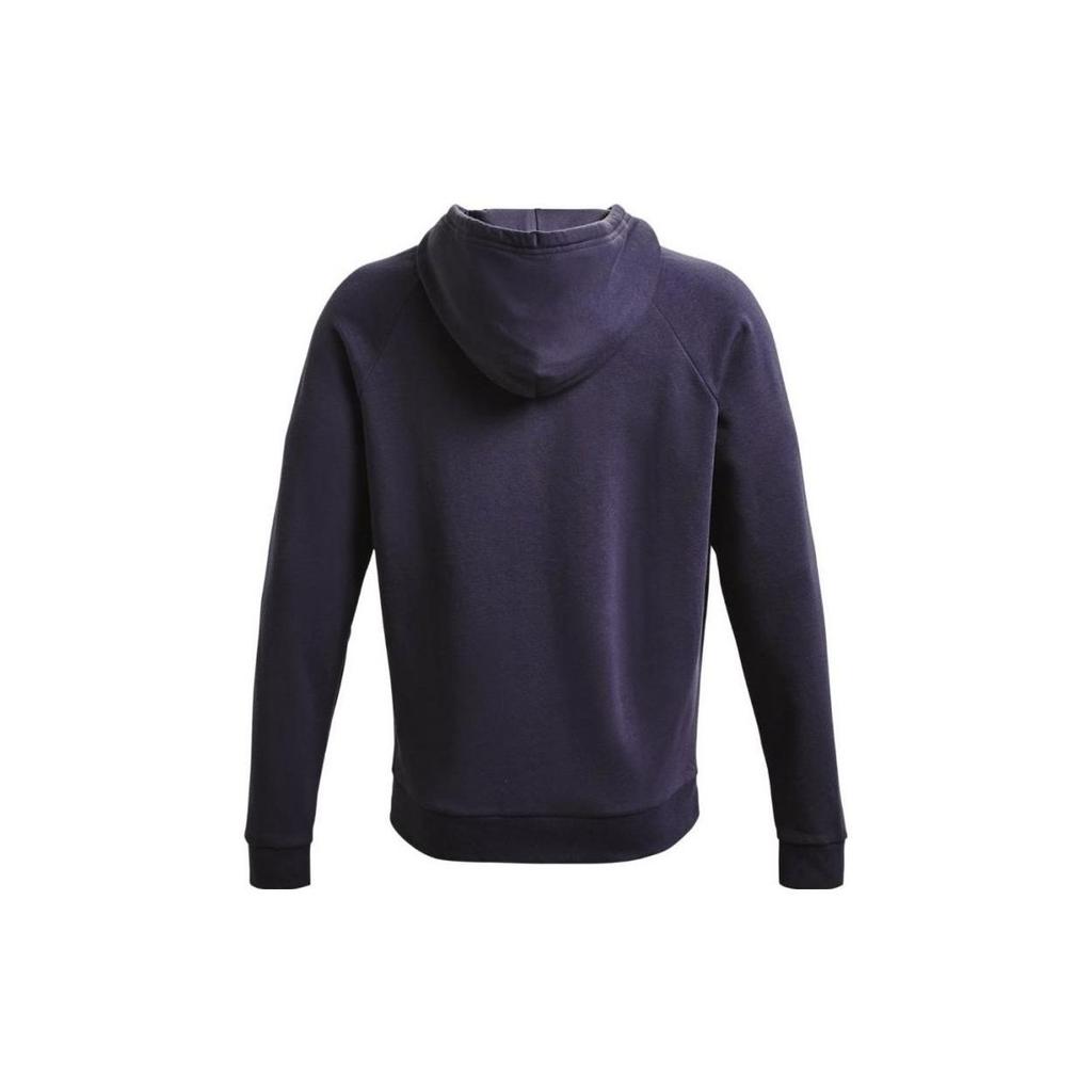 Under Armour Letter Logo Printed Drawstring Hooded Pullover Long Sleeve Sweatshirt Men Sweatshirt Purple 1357093-558