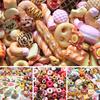 10Pcs Realistic Mini Biscuit Food Jewelry Donut Model DIY Decorative Accessory