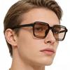 1/5/10/20pcs Fashion Retro Square Frame Sunglasses Anti-UV Travel Glasses High Quality Large Woman Eyewear UV400 Gafas De Sol