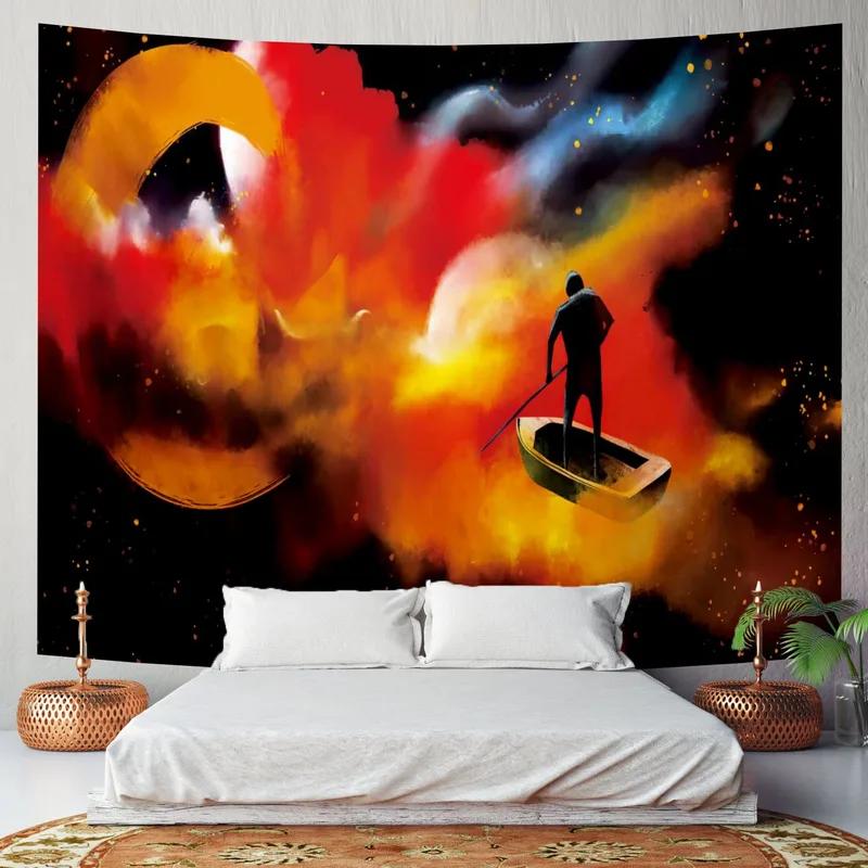 Magic Color Smoke Pattern Tapestry Home Wall Decoration Tapestry Bedroom Living Room Tapestry