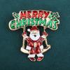 Korean Style Christmas Brooch Badge Christmas Tree Brooch Daily Enamel Rhinestone Brooches  Daily