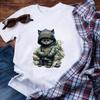Hongcai PET Material Heat Transfer Film Sticker Cat Bear Pattern for Hip Hop Style Iron-On Garments Transfer Paper & Film